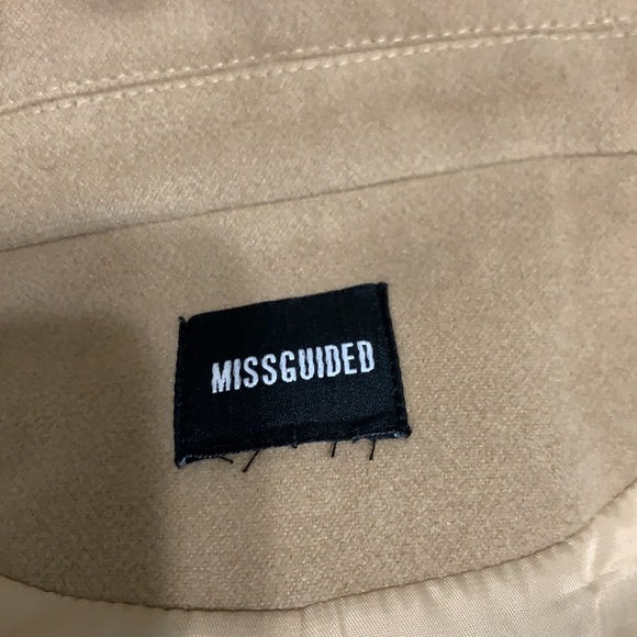 Misguided tan coat size small - Picture 3 of 3